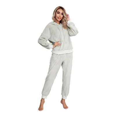 Double-faced Fleece Hooded Sweater Home Wear Casual Women's Clothing