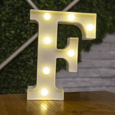 26 Letters White LED Night Light Marquee Sign Alphabet Lamp