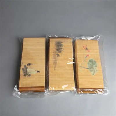 Natural Print Bamboo Tea Mat Insulation Pad