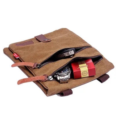 Double-layer special dual-use small crossbody men's bag