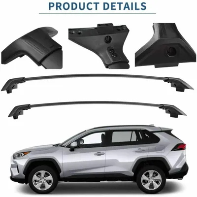 Roof Rack Cross Bars For T Oyota 2019-20 RAV4 Aluminum Luggage Cargo Bag Carrier