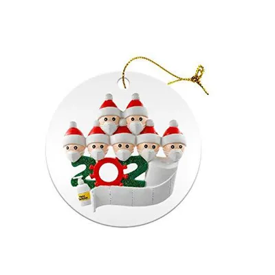 Christmas tree wooden snowman hanging piece