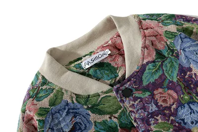 men's retro trend harajuku jacquard jacket
