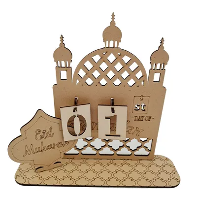Home Wooden DIY Countdown Calendar Decorative Ornaments
