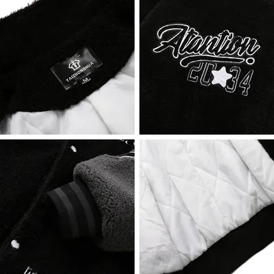 Men's And Women's Loose Embroidered Cotton Coat