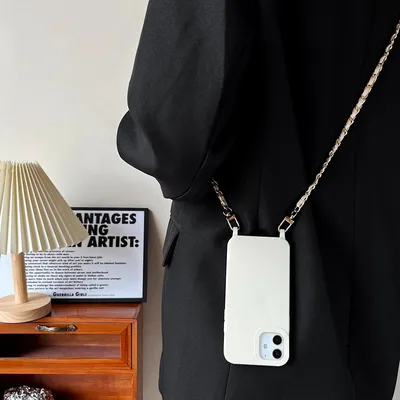 Classic Style Chain Phone Case Crossbody Leather Rope
