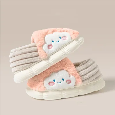 Women's Plush Bag Heel Cotton Shoes