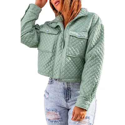 Women's Casual Long Sleeve Coat Lapel Solid Color