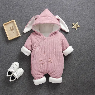 Autumn Winter Coat Jumpsuit Baby Clothing Newborn Snowsuit Boy Warm Romper Down Cotton Jackets Girl Snow clothes Bodysuit