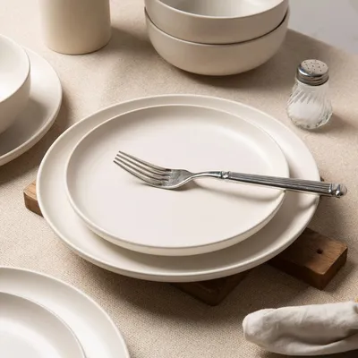 12-Piece Stoneware Dinnerware Sets With Mugs  Microwave  Dishwasher Safe  Non-Toxic Dinner Plates Bowls Set  Stackable Matte Glaze Kitchenware For 3