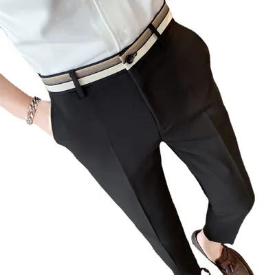 Men's Slim Pencil Pants Thin Casual Boys