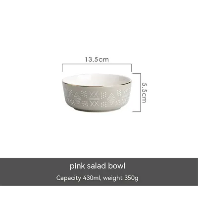 Hand-painted Light Luxury Underglaze Tableware Suit
