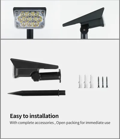 Adjustable Solar Spotlight Solar Garden Light