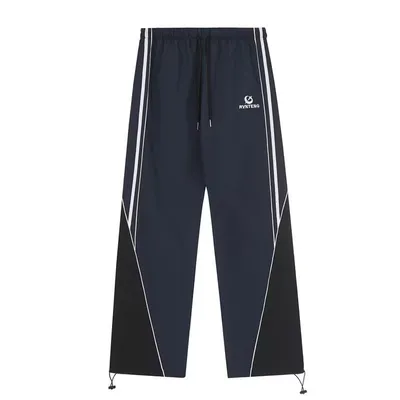 Retro American High Waist Straight Pants Slimming