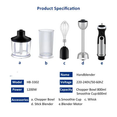 Hand Blender Juicer Cooking Stick