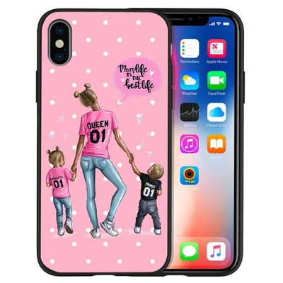 Trendy mother and baby phone case