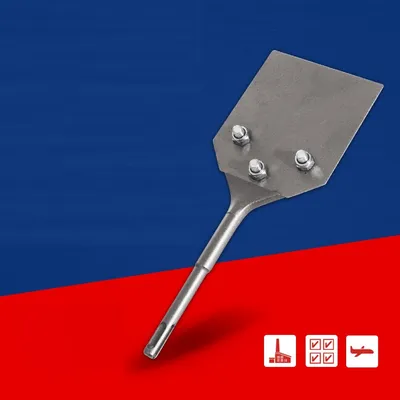 Round Handle Four Pits Chisel House Decoration Floor Shovel Chisel Shovel Tile Floor Cleaning
