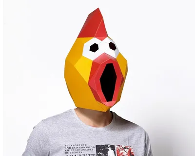 Animal paper model full face mask