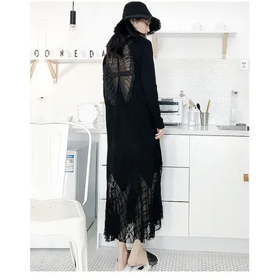 Lace panel mermaid dress