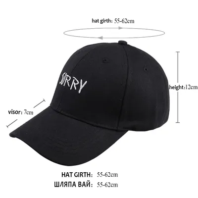 Embroidered Letters Baseball Cap Sun Protection