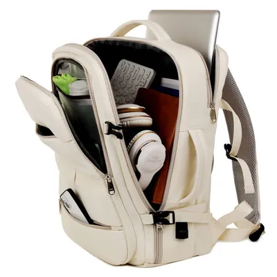 Large Capacity Backpack For Women Men Multiple Pockets And Zippers Versatile Computer Bags Business