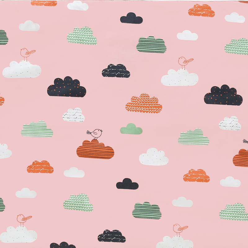 Cartoon cotton breathable and waterproof baby changing pad