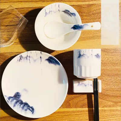 Banquet Hall Box Chopsticks Holder Soup Spoon Plate