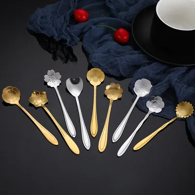 Stainless Steel Cherry Blossom Spoon