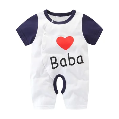 Baby halter thin cotton short sleeve jumpsuit