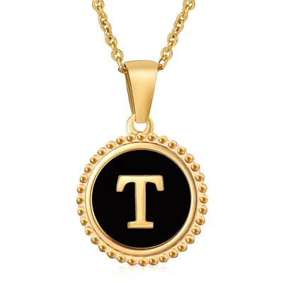 Fashion Stainless Steel Letter Necklace Female