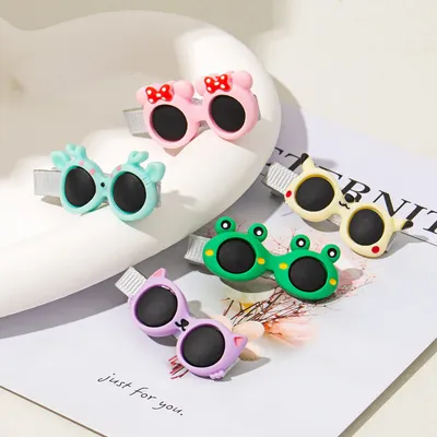 Glasses Hair Accessory, Broken Hairpins, Cartoon Duckbill Clips
