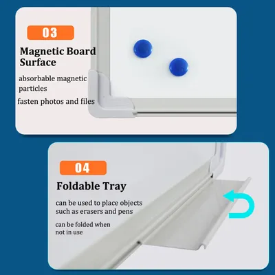 MAGNETIC WHITEBOARD SMALL LARGE WHITE BOARD DRY WIPE NOTICE OFFICE SCHOOL HOME