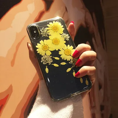 Silicone Epoxy Chrysanthemum Phone Case Cover