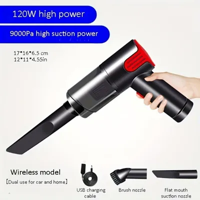 Wireless-red Car Vacuum Cleaner Wireless Usb Charging Car Vacuum Cleaner Home Handheld Mini Desktop Vacuum Cleaner Portable