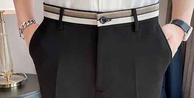 Men's Slim Pencil Pants Thin Casual Boys