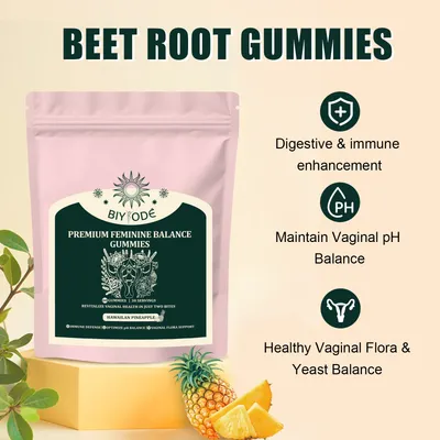 Factory Ready Stock Wholesale OEM ODM Custom Vaginal Vitamin Healthy Vaginal Flora Feminine Balance Gummies For Digestive And Immune Enhancement