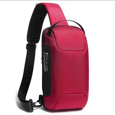 Men's waterproof shoulder bag men's business Korean messenger bag men's trend chest bag