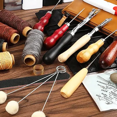 Grooving Machine Diamond Chopping Leather Craft Combination Set