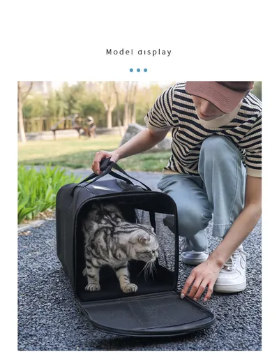 Dog Cat Carriers Bags Car Portable Transport Pet Bag Cage Portable Pet Foldable Outgoing Travel