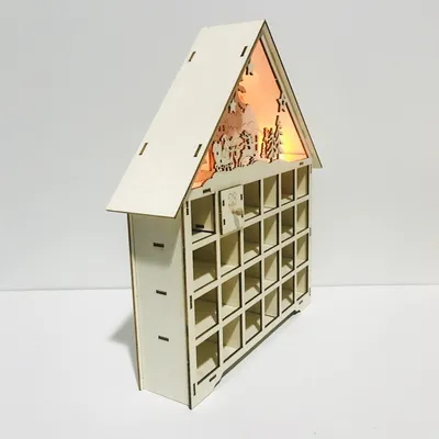 Christmas wooden calendar decorations