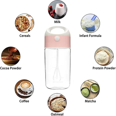 Automatic Shaker Rechargeable Portable Quiet Milkshake Cup Electric Shake Bottle Leak-proof Blending Milk Cup Kitchen Gadgets