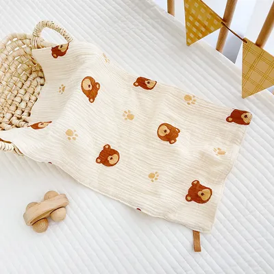 Baby Face Cotton Gauze Saliva Towel