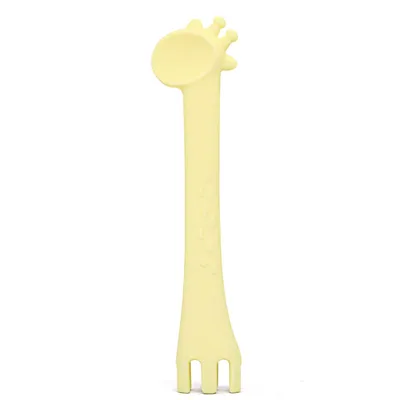 Baby food supplement cartoon silicone spoon