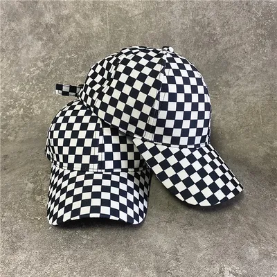 Men's And Women's Fashion Checkerboard Hat