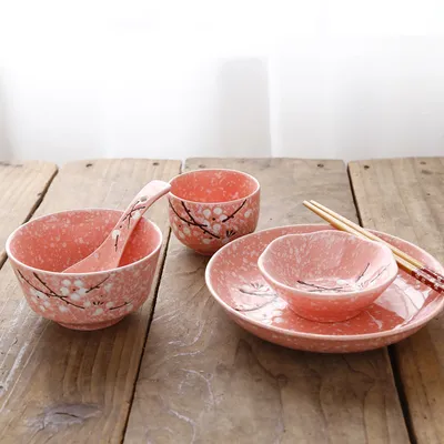 Tableware Set, Japanese Ceramic Dinnerware Set For Home, Kitchen, Person, 6 Uds.