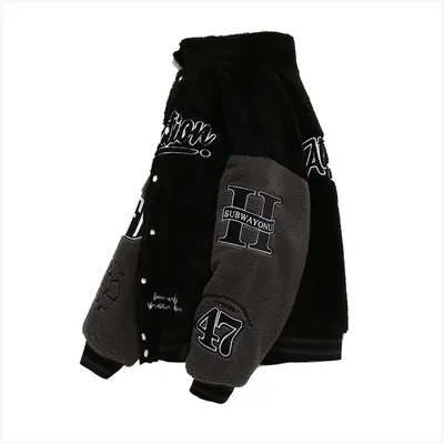 Men's And Women's Loose Embroidered Cotton Coat
