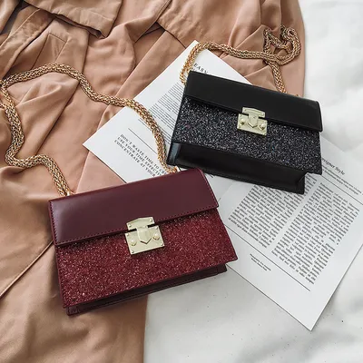 Chain shoulder messenger small square bag