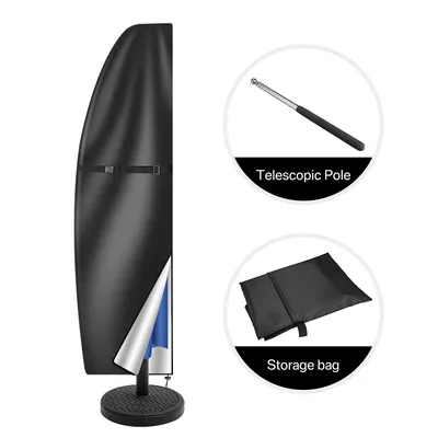 170 Cm Garden Parasol Cover Patio Umbrella Heavy Duty Waterproof Furniture Protector--30X22.5X2