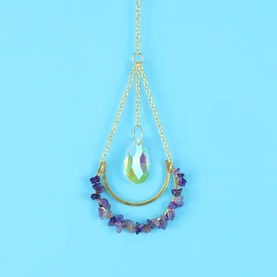 Crystal Moon Water Drop Pendant Lighting Pendant Crystal Accessories
