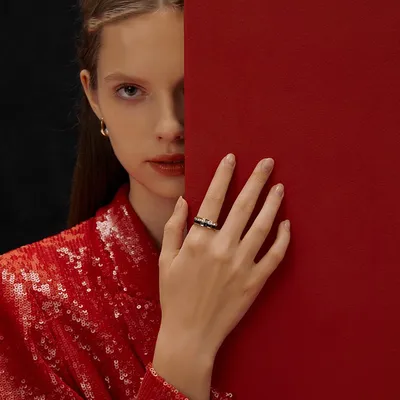 Japanese light luxury titanium steel ring